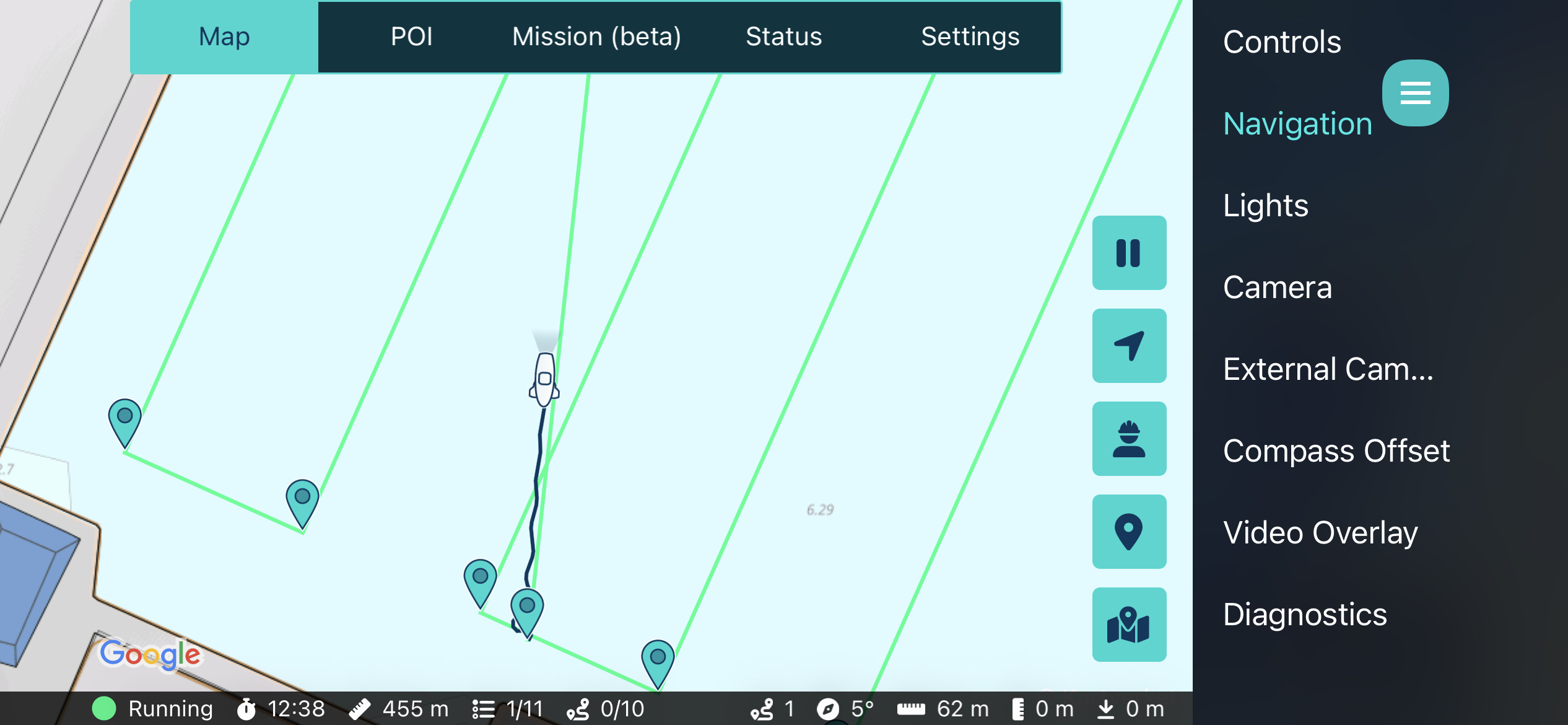 Running mission with go to waypoint.