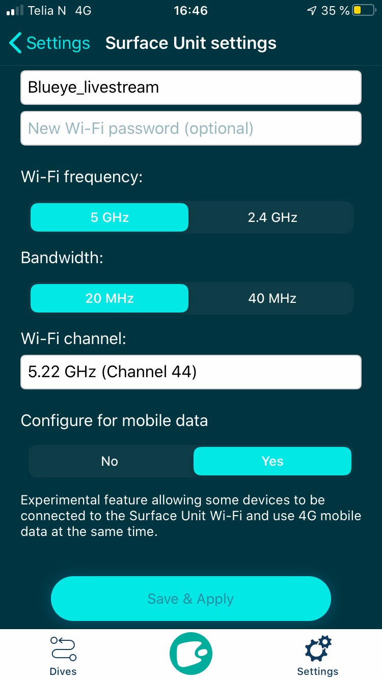 Surface Unit Settings