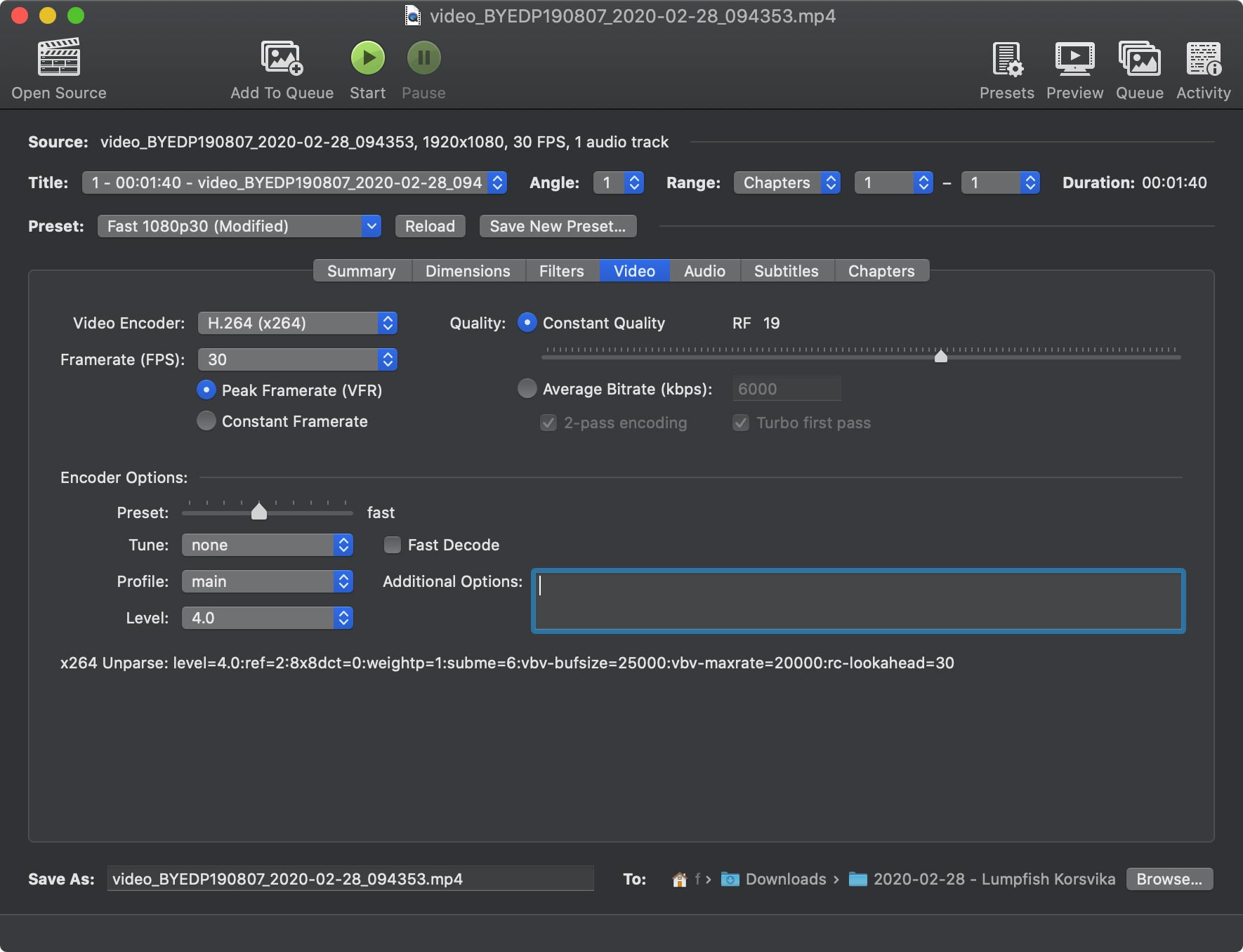 mac os video settings for video overlay