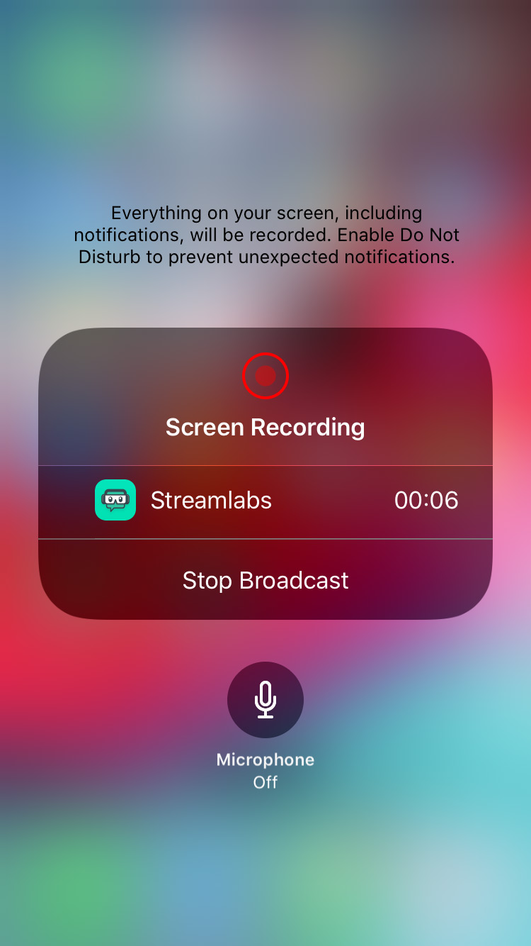 iOS Stream Labs Streaming