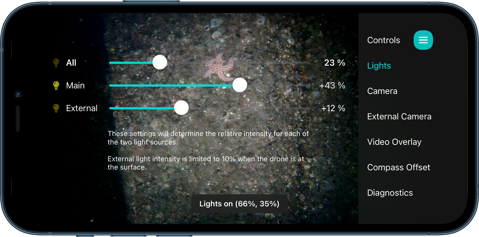 External Light Settings